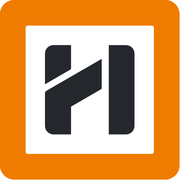  Ein modernes Logo mit einem stilisierten 'H' in Schwarz und Orange, das Professionalität und Dynamik ausstrahlt. 